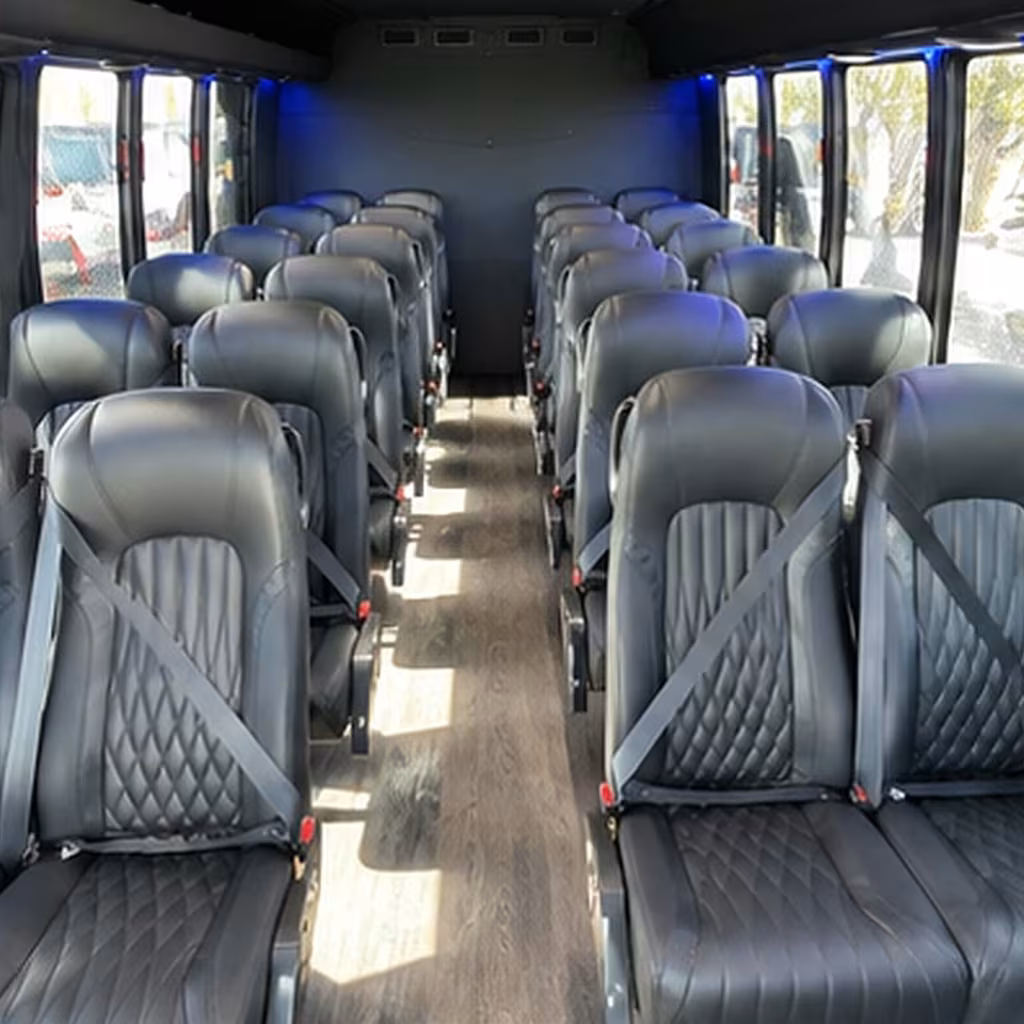 25 passenger minibus inside