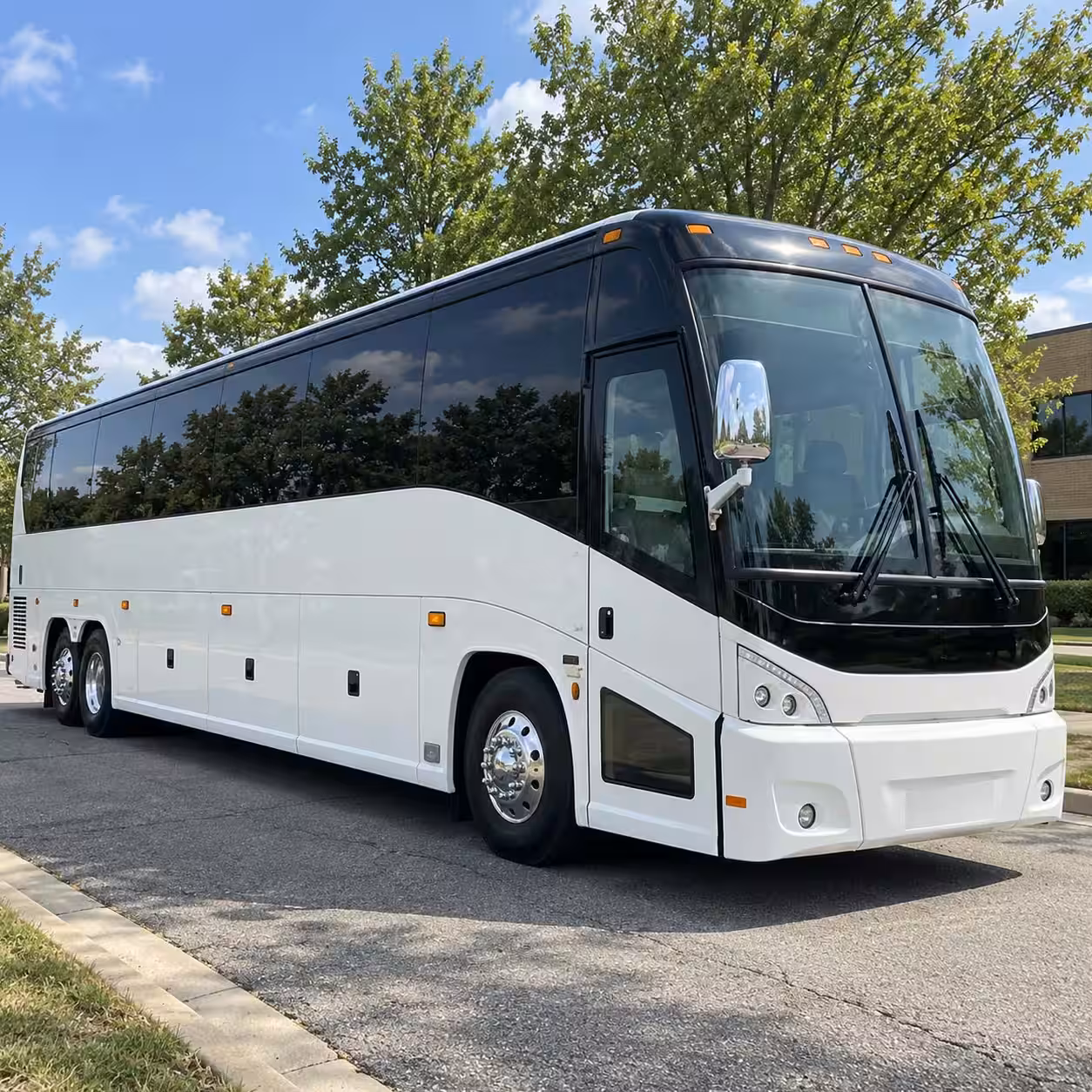 corporate sports outing charter bus rentals in stamford