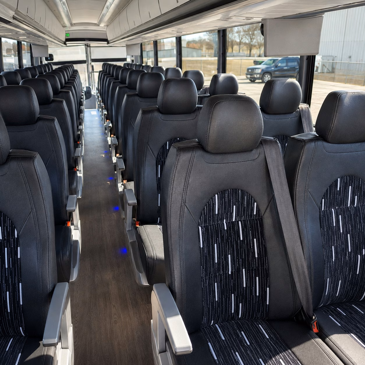full size stamford charter buses for large concert groups